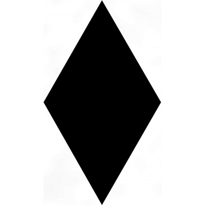 Плитка KMD2SRB005BN Декор Риад чёрный глянцевый 13,5x7,8x0,9