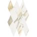 Мозаика 620110000203 Stellaris Calacatta Gold Mosaico Diamond Lux 28x48