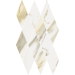 Мозаика 620110000203 Stellaris Calacatta Gold Mosaico Diamond Lux 28x48