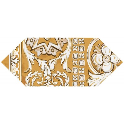 Плитка HGD/B513/35000 Декор Алмаш 2 желтый глянцевый 14х34