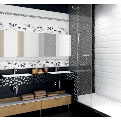 Плитка 15078 Бельканто черный 15x40