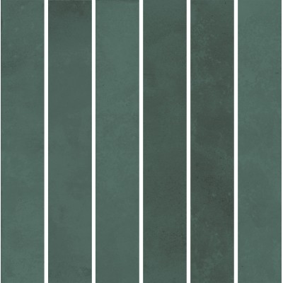 Плитка KMD2MSM005BN Декор Фес мозаичный зелёный тёмный глянцевый 15x15x0,77