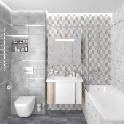 Плитка Blanco белый микс 08-00-01-2676 20х40