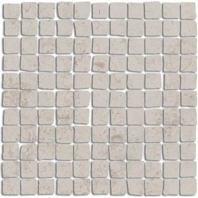 Мозаика MBS003 Про Лаймстоун Спакко мозаичный серый светлый матовый 20х20