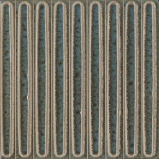 Плитка KMD2SOB002BN Декор чипсет Далия бирюзовый тёмный глянцевый 20x20x0,95