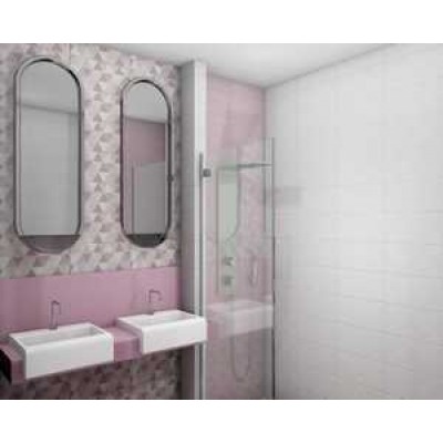 Плитка 04-01-1-08-05-41-2341-0 Декор Блум розовый 20x40