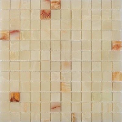 Мозаика PIX203 White onyx из оникса полированная 23x23 305х305х6