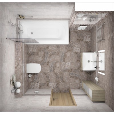 Плитка Marmo коричневый 17-01-15-1189 20х60