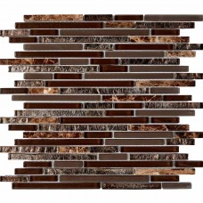 Мозаика PIX730 Мозаика из мрамора и стекла 10x48/98/148 286х300x8