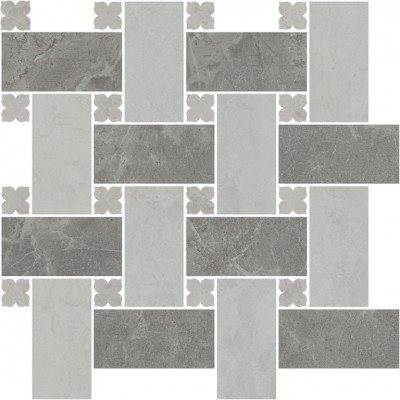 Керамогранит ID162 Декор Риальто 2 наборный матовый 43,5x43,5x0,9