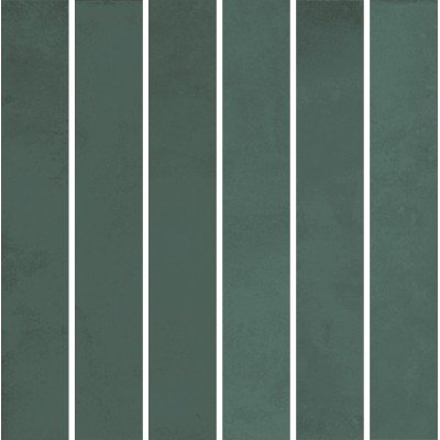 Плитка KMD2MSM005BN Декор Фес мозаичный зелёный тёмный глянцевый 15x15x0,77