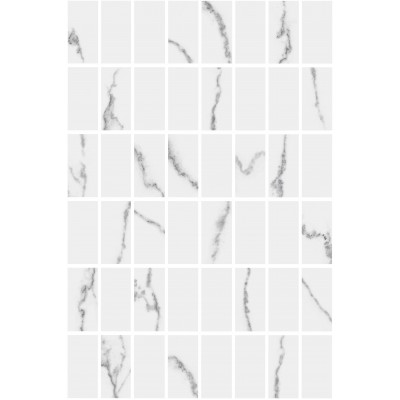 Мозаика MM8380 Декор Мираколи мозаичный белый глянцевый 20x30x0,69