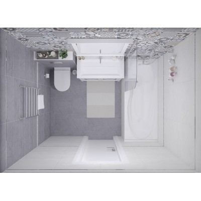 Плитка Декор Rock белый 20х60