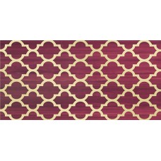 Плитка Бордюр Ампир бордовый 5х50