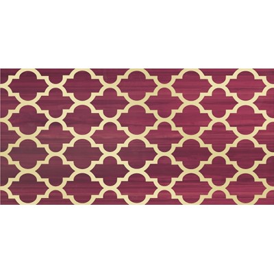 Плитка Бордюр Ампир бордовый 5х50