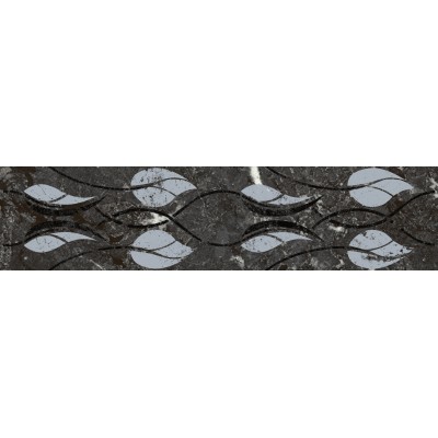 Плитка KMB3STA003BR Бордюр Тубкаль чёрный глянцевый обрезной 30x7,2x0,9