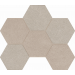 Мозаика Мозаика LN01/TE01 Luna Hexagon неполированная 25x28.5