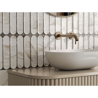 Плитка 010100001555 Капелла белый низ 02 25x40