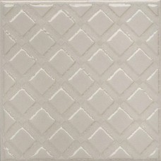 Плитка KMD3STA014GN Декор Бахия 1 серый светлый глянцевый 9,8x9,8x0,7