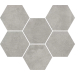 Мозаика 620110000173 Экспо Грэй Мозаика Гексагон 25x29