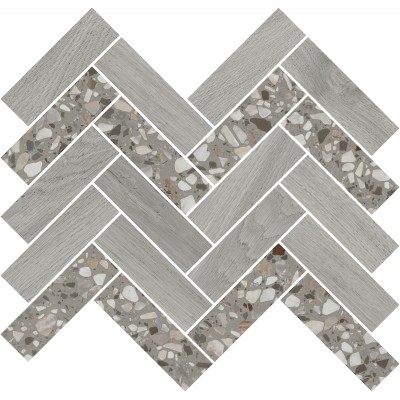 Мозаика T042/SG5267 Монтиони мозаичный серый 34x35,5