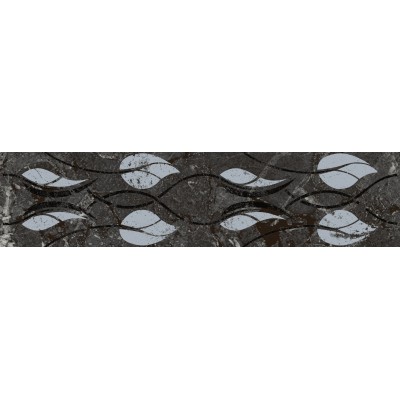 Плитка KMB3STA003BR Бордюр Тубкаль чёрный глянцевый обрезной 30x7,2x0,9