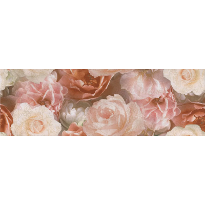 Плитка STG/A590/13032TR Декор Контарини Цветы глянцевый обрезной 30x89,5x0,9