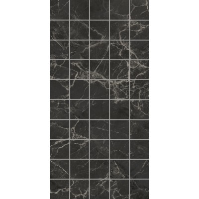 Плитка KMD2PTG004BR Декор чипсет Коррер чёрный глянцевый обрезной 30x60x0,9