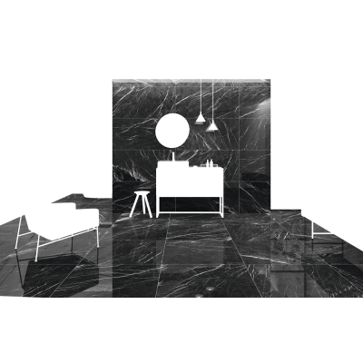 Керамогранит 23461 MUSEUM MARQUINA-BLACK/60X120/EP 60x120