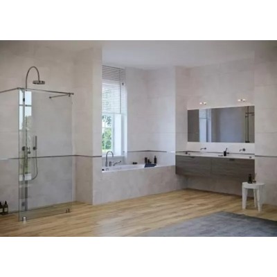 Керамогранит 16885 State листья серый ректификат 44,8x89,8