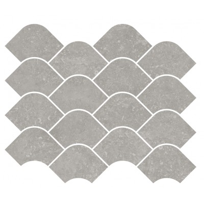 Плитка KMD2HID002BR Декор Касабланка наборный серый матовый обрезной 30x25x0,9