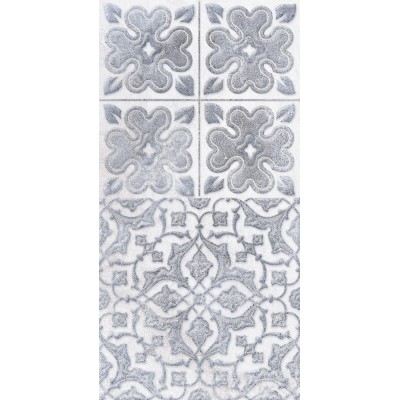 Плитка 1641-0094 Декор 2 Кампанилья серый 20х40