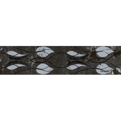 Плитка KMB3STA003BR Бордюр Тубкаль чёрный глянцевый обрезной 30x7,2x0,9