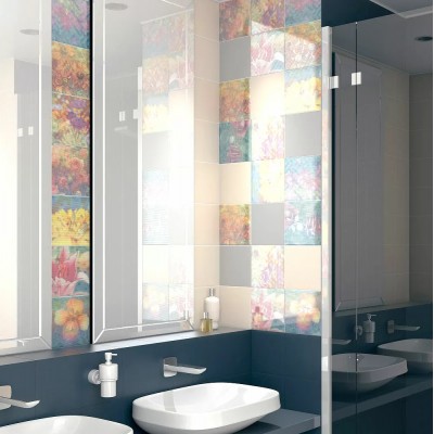 Плитка POD012 Карандаш Бисер синий 20*0.6