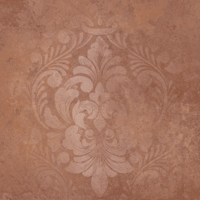 Керамогранит KM4040G0071N Хадду красный матовый декорированный 40,2x40,2x0,8