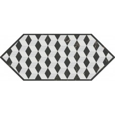 Плитка HGD/A483/35006 Декор Келуш 4 черно-белый 14х34