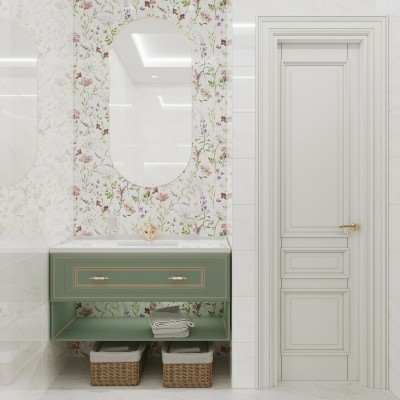 Плитка Вставка Луизиана D панно (из 2-х плиток) 30х60