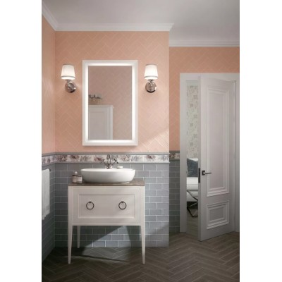 Плитка BLD047 Багет Тортона розовый светлый 15*3