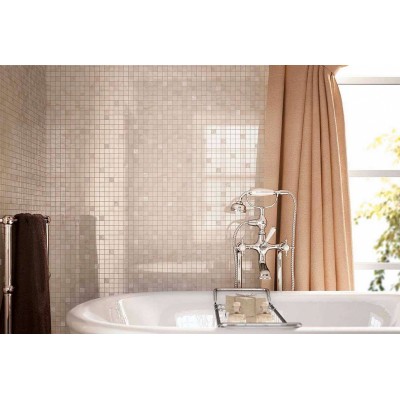 Керамогранит 610090001239 Supernova Onyx Ivory Chiffon Bottone Lap 7,3x7,3