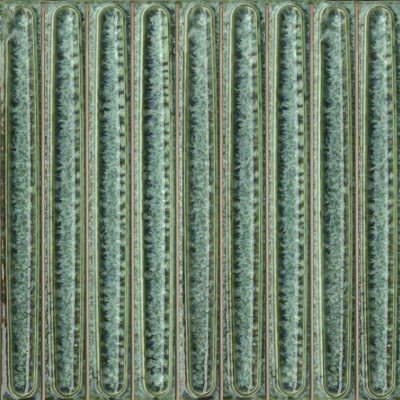 Плитка KMD2SOB006BN Декор чипсет Далия зелёный глянцевый 20x20x0,95