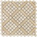Мозаика 9MVA Marvel Travertino Alabastrino Diagonal Mosaic 30.5x30.5