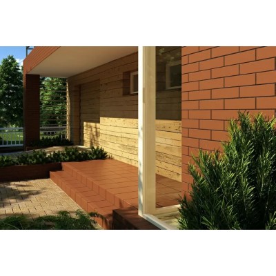 Клинкерная плитка 9515 Elewacja gladka rott 24,5х6,5х0,65