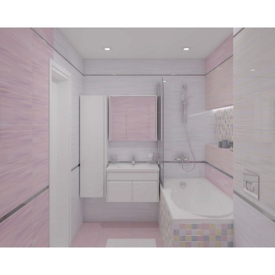 Плитка 34014 Spring розовый 25х50