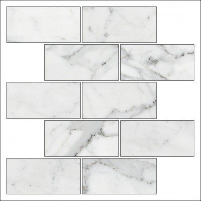 Мозаика K-1000/MR/m13 Marble Trend Carrara 30,7х30,7