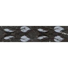 Плитка KMB3STA003BR Бордюр Тубкаль чёрный глянцевый обрезной 30x7,2x0,9