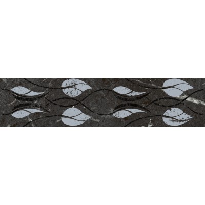 Плитка KMB3STA003BR Бордюр Тубкаль чёрный глянцевый обрезной 30x7,2x0,9