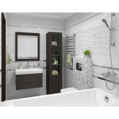 Плитка Alcor чёрный мозаика 17-11-04-1188 20х60