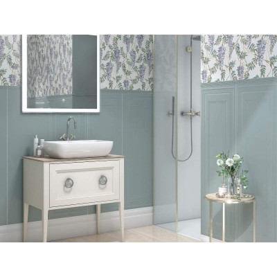 Плитка 14000R Монфорте белый блестящий обрезной 40x120