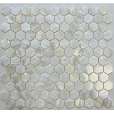 Мозаика PIX751 Мозаика из натурального перламутра HEX25 285х295x2