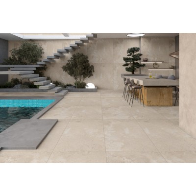 Керамогранит ENSTN3212CR80160 Travertine Beige Carving 800x1600x9